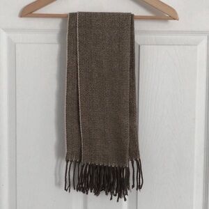 Plain brown scarf